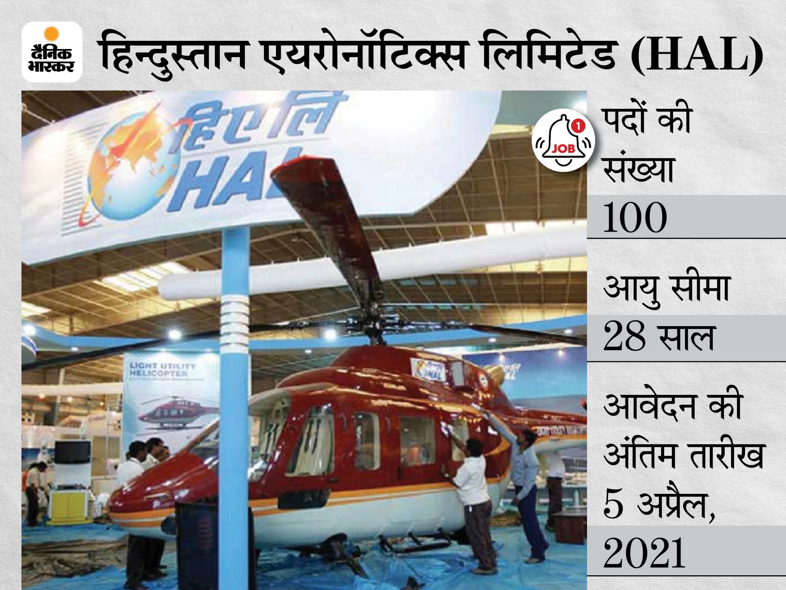 HAL Sarkari Naukri | NHAI Recruitment 2021: 42 Vacancies For Management trainee and Design Trainee,Hindustan Aeronotics Limited notification for details like eligibility, how to apply | हिन्दुस्तान एयरोनॉटिक्स लिमिटेड (HAL) में मैनेजमेंट और डिजाइन ट्रेनी के 100 पदों पर भर्ती, इंजीनियरिंग ग्रेजुएट्स कर सकते हैं अप्लाय